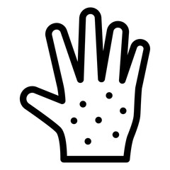 Obraz premium rash on hand icon