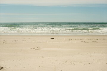 Victory Beach on a Sunny Day, Scenic Coastal Beauty in New Zealand