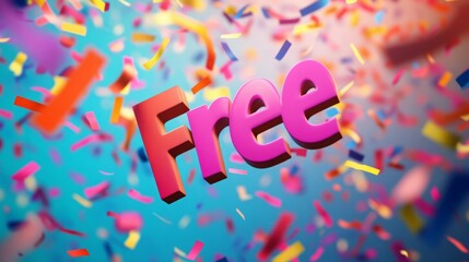 Free! Celebrate with colorful confetti!