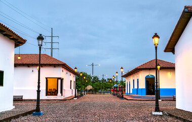 Replicas of Houses and Museums of Dario, Sandino, and Blanca Arauz at Paseo Xolotlan in Managua, Nicaragua