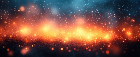 Naklejka premium Gradient Background in Warm Sunset Glow Abstract Noise Texture for Banner Poster Cover Wallpaper Design