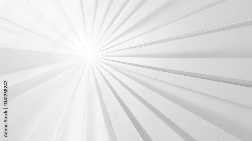Poster abstract design featuring radiating lines and a bright center, creating a sense of depth.