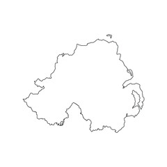 northern ireland map icon