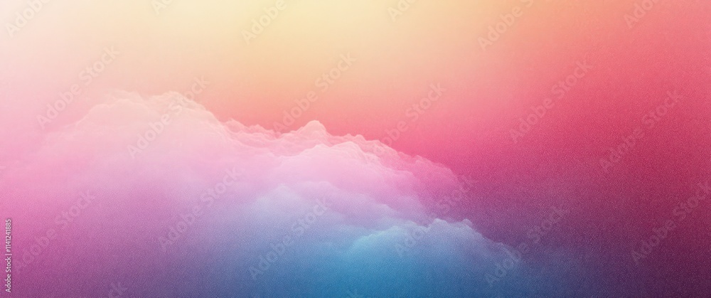 Poster gradient background texture purple pink orange abstract retro design with light and noise effect