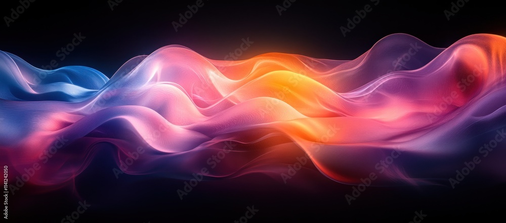 Poster black gradient background monochrome abstract texture with dark grey noise and smooth blurry design