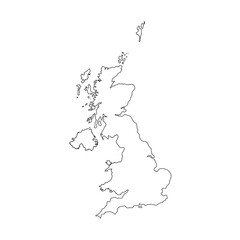 united kingdom map icon
