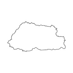 Bhutan map icon