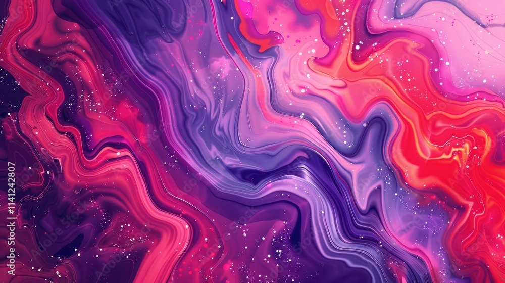 Poster a vibrant abstract swirl of colors creating a dynamic, fluid-like pattern.