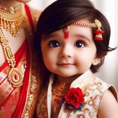Little Cute Baby Indian Groom
