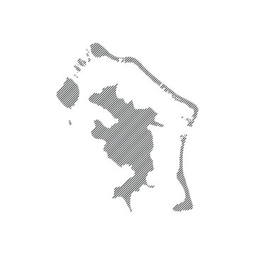 Bora Bora island map icon