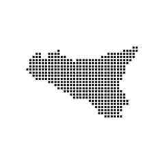 Fototapeta premium island of sicily map icon
