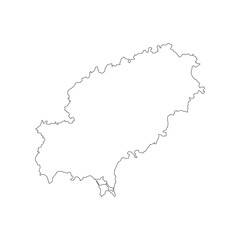 Obraz premium Ibiza island map icon