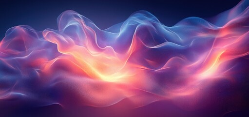 Obraz premium Abstract Blue and Purple Gradient Design Fluid Shapes Modern Art