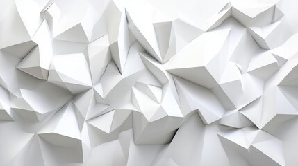 Abstract white background with geometric triangles in modern minimalist design