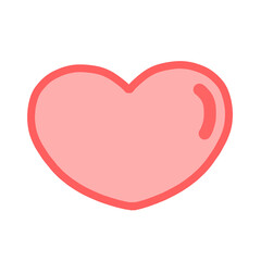 red heart love icon png transparent background 
