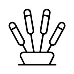 hio icon with thin style, perfect for user interface projects