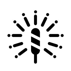 fireworks icon with glyph style, perfect for user interface projects