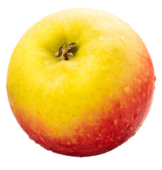 Fresh Red Apple isolated on white background, Red Gala Apple on white background PNG File..