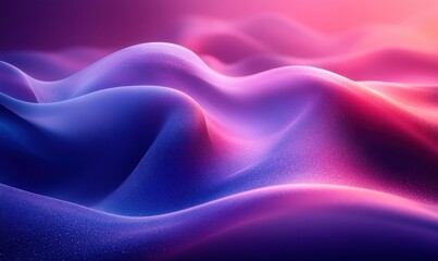 Fototapeta premium Abstract Smooth Curves and Gradients in Blue and Purple for Calming Background Design