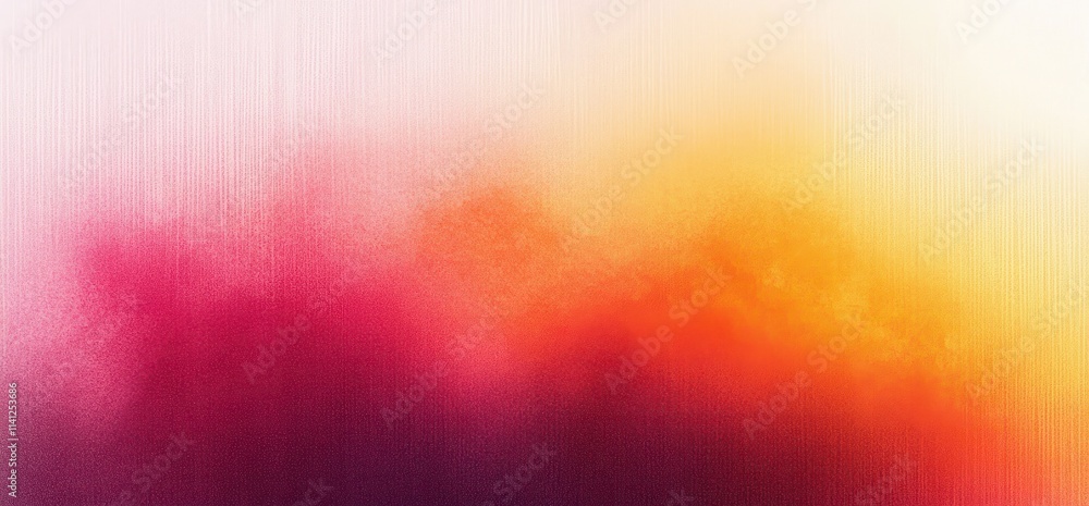 Poster Abstract Gradient Background in Warm Colors Pink Orange Light Noise Texture Serenity Design