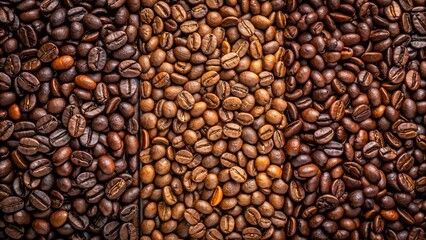 Fototapeta premium Roasted Coffee Beans A Rich, Aromatic, and Diverse Collection
