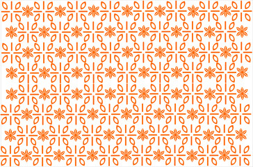 Seamless pattern of batik kawung. Batik kawung pattern background. Indonesian batik kawung pattern. Batik kawung leaf motif pattern. Batiks illustration in flower style.