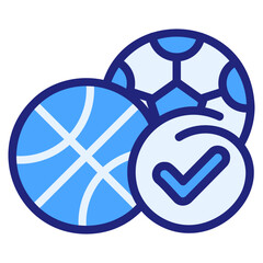 Sport blue color style icon