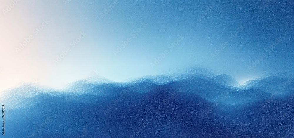 Poster light blue gradient background texture soft noise abstract design minimalist banner copy space