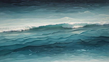 Fototapeta premium Ocean-Inspired Gradient with Ripple Effect, background