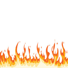 Fire vector illustration isolated on white background