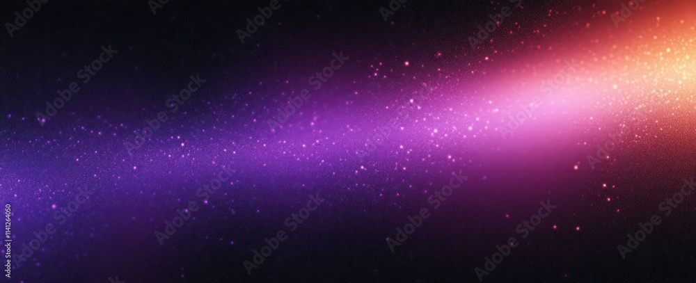 Poster abstract gradient background deep black to vibrant purple smooth transition bokeh effects digital ar