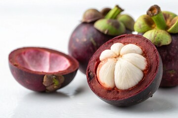 Fototapeta premium Fruits and vegetables isolated on white background