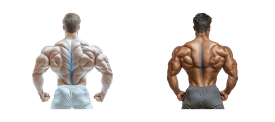 Male Bodybuilders Showcasing Muscular Physiques