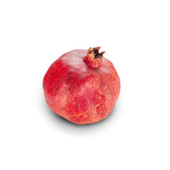 Pomegranate fruit on white background. File with clipping path.