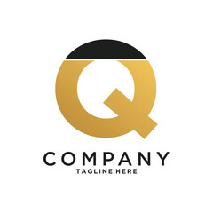 Creative initial letter Q logo design icon