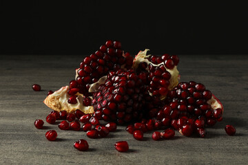 Pomegranate, tasty, delicious and juicy fresh food
