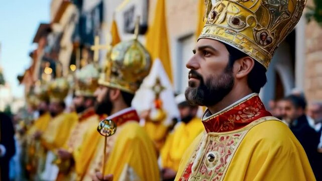 Easter Ceremony with Religious Processions