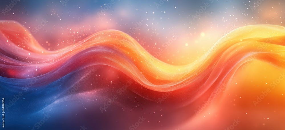 Poster pastel gradient background soft light abstract design grainy texture calming wallpaper banner poster