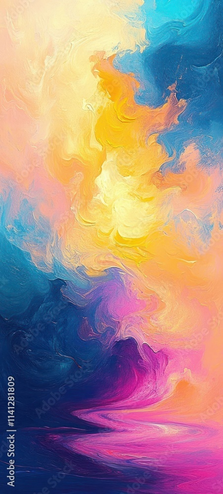 Poster abstract colorful swirling background with gradient effect for animation and graphic design