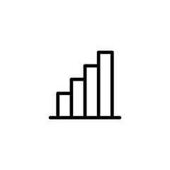 Fototapeta premium bar graph chart icon, bussiness chart in transparent background