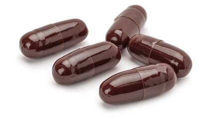 The Prominent Omega 3 Capsules Isolated on White Background: A Visual Representation of Nutritional Essentials.