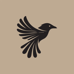 Black Silhouette crow Solid Icon Set Vector Elegant crow Logo Silhouette Collection for Branding and Design Flat Vector Illustration