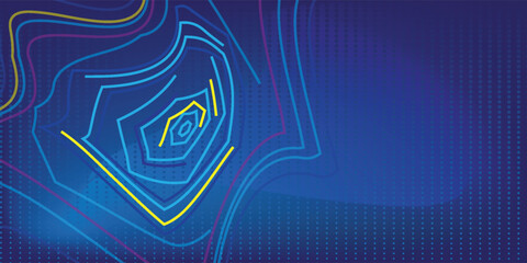 Digital Wave Circle Audio Lines Grid Big Data Background. Spreading Sound Waves Circles. Visual Data. Futuristic Circular Sound Wave. Big Data Visualization. 3D Virtual Space VR Cyberspace. Vector.