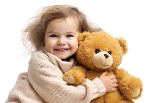 PNG Portrait smile baby toy.