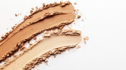Swatches of Powder Foundation Shades