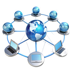 Concept of worldwide computer connection and networking