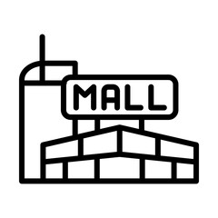 Mall building icon template