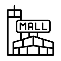 Mall building icon template