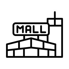 Mall building icon template