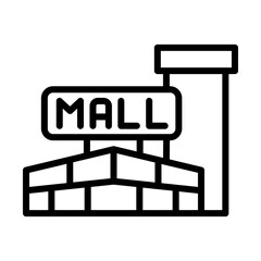 Mall building icon template